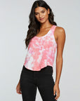 Gauze Jersey Hi Lo Shirttail Racerback Tank WOMENS - chaserbrand