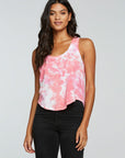 Gauze Jersey Hi Lo Shirttail Racerback Tank WOMENS - chaserbrand