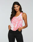 Gauze Jersey Hi Lo Shirttail Racerback Tank WOMENS - chaserbrand