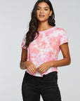 Gauze Jersey Short Sleeve Hi Lo Shirttail Tee WOMENS - chaserbrand
