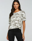 Gauze Jersey Boxy Short Sleeve Hi Lo Tee WOMENS - chaserbrand