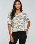 Gauze Jersey Boxy Short Sleeve Hi Lo Tee WOMENS - chaserbrand