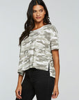 Gauze Jersey Boxy Short Sleeve Hi Lo Tee WOMENS - chaserbrand