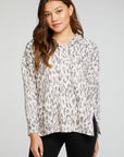 Rpet Love Rib Long Sleeve Drop Shoulder Slit Side Pullover Hoodie WOMENS - chaserbrand