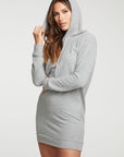 rPET Bliss Knit Long Sleeve Hooded Dress WOMENS - chaserbrand