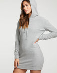 rPET Bliss Knit Long Sleeve Hooded Dress WOMENS - chaserbrand