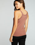 Recycled Vintage Rib Snap Front Tank WOMENS chaserbrand