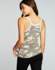 Recycled Vintage Rib Snap Front Tank WOMENS chaserbrand