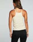 Recycled Cozy Rib Square Neck Halter Cami WOMENS chaserbrand
