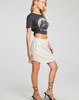 Recycled Cozy Rib Smocked Hi Lo Shirttail Skirt WOMENS chaserbrand