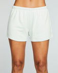 Slub French Terry Shirred Easy Shorts With Side Slits WOMENS chaserbrand