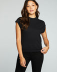 Gauze Jersey Crew Neck Sleevless Dolman Tee WOMENS chaserbrand