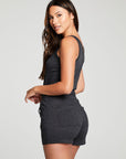 Triblend Jersey Double V Tank Shorts Romper WOMENS chaserbrand