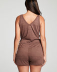 Triblend Jersey Double V Tank Shorts Romper WOMENS chaserbrand