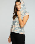 Vintage Fleece Short Sleeve Hooded Pullover WOMENS chaserbrand