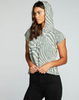 Vintage Fleece Short Sleeve Hooded Pullover WOMENS chaserbrand