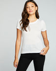 Bella Jersey Shirred Puff Sleeve Easy Tee WOMENS chaserbrand