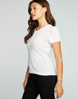 Bella Jersey Shirred Puff Sleeve Easy Tee WOMENS chaserbrand