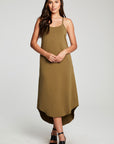 Sanded Baby Terry V Back Hi Lo Cami Dress WOMENS chaserbrand