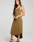 Sanded Baby Terry V Back Hi Lo Cami Dress WOMENS chaserbrand