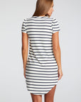 Recycled Cozy Knit Puff Sleeve Hi Lo Shirttail Dress WOMENS chaserbrand