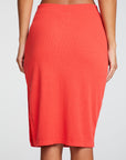 Linen Rib Midi Rib Pencil Skirt with Slit WOMENS chaserbrand