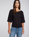 Bella Jersey Twist Back Raglan Tee WOMENS chaserbrand