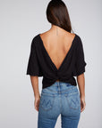 Bella Jersey Twist Back Raglan Tee WOMENS chaserbrand