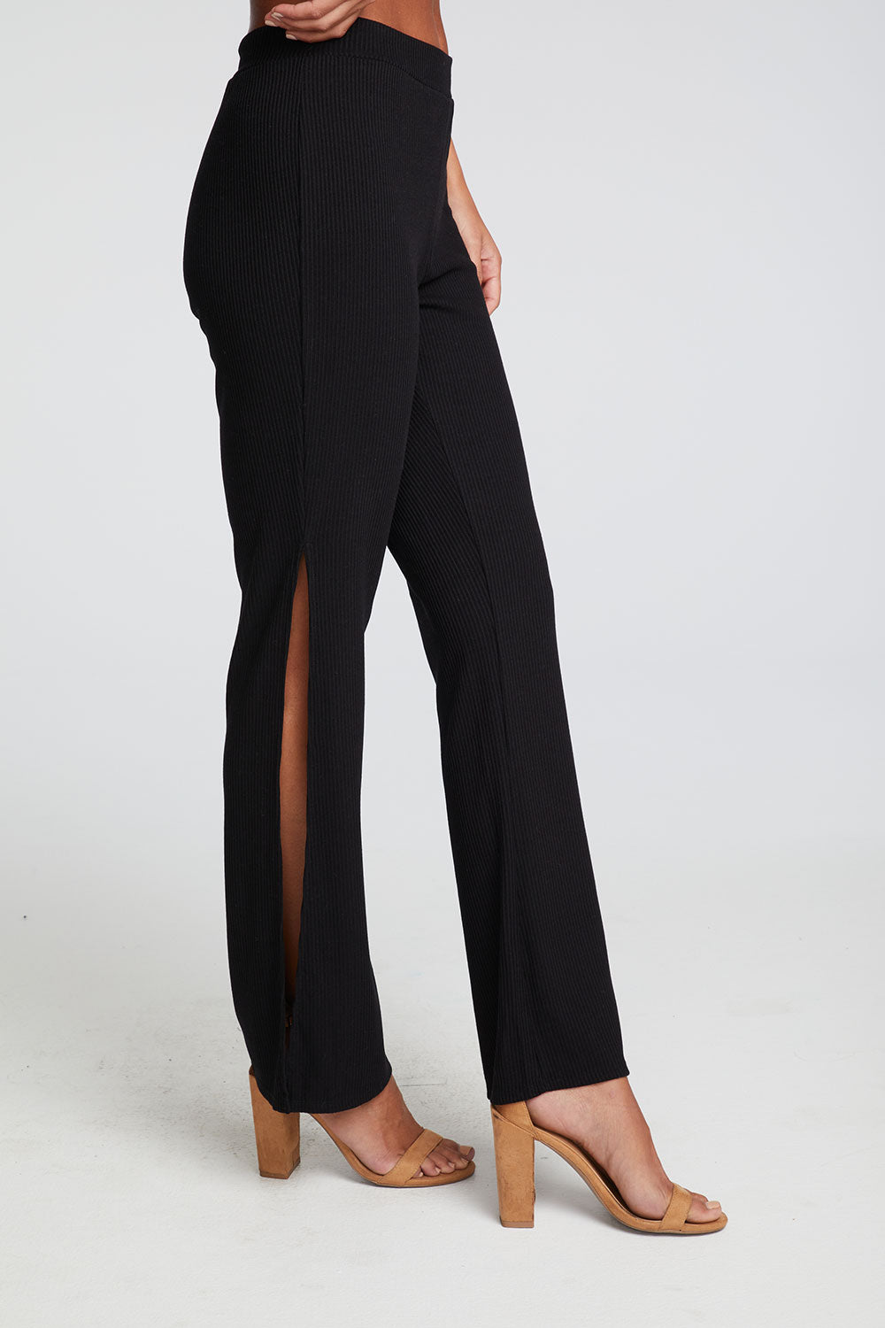 Recycled Cozy Rib Side Slit Beach Pants WOMENS chaserbrand