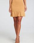 Recycled Cozy Rib Smocked Mini Mermaid Skirt WOMENS chaserbrand