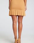 Recycled Cozy Rib Smocked Mini Mermaid Skirt WOMENS chaserbrand