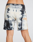 Linen French Terry Raw Edge Drawstring Boyfriend Shorts WOMENS chaserbrand