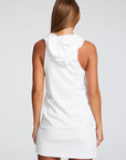 Cotton Fleece Hi Low Sleeveless Hoodie Dress WOMENS chaserbrand