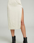 Side Slit Midi Skirt WOMENS chaserbrand