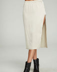 Side Slit Midi Skirt WOMENS chaserbrand