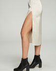 Side Slit Midi Skirt WOMENS chaserbrand
