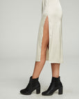 Side Slit Midi Skirt WOMENS chaserbrand