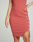 Button Down Pencil Skirt WOMENS chaserbrand