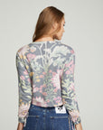 Drawstring Shirred Long Sleeve Cropped Pullover WOMENS chaserbrand