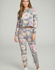 Drawstring Shirred Long Sleeve Cropped Pullover WOMENS chaserbrand