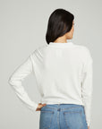 Long Sleeve Zipper Mock Neck Semi Cropped Tee WOMENS chaserbrand