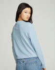 Long Sleeve Zipper Mock Neck Semi Cropped Tee WOMENS chaserbrand