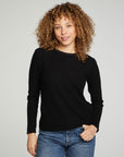 Long Sleeve Crew Neck Tee WOMENS chaserbrand