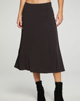 Flouncy Side Slit Midi Skirt WOMENS chaserbrand