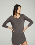 Puff Sleeve Shirttail Hi Lo Dress WOMENS chaserbrand