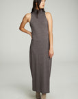 Turtle Neck Tank Maxi Dress With Side Slits WOMENS chaserbrand