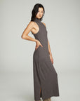 Turtle Neck Tank Maxi Dress With Side Slits WOMENS chaserbrand