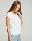 Short Sleeve Henley Tee WOMENS chaserbrand