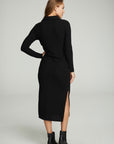 Long Sleeve Button Down Collar Dress WOMENS chaserbrand