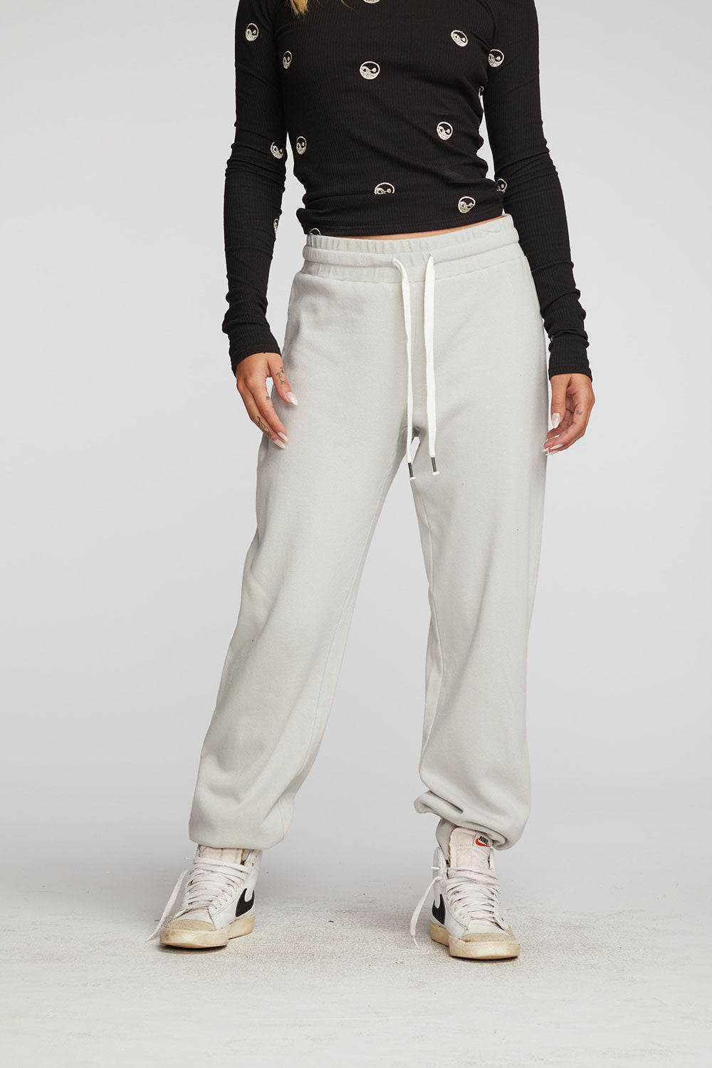 COTTON FLEECE JOGGER | ONYX